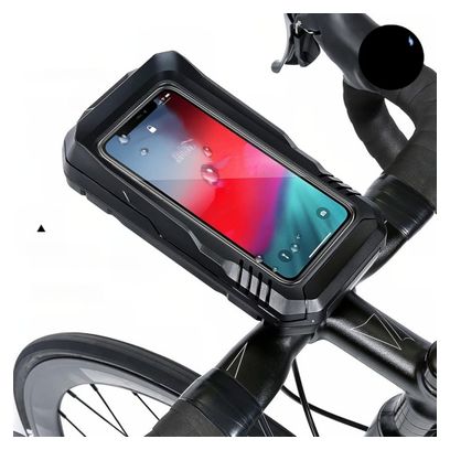 Waterproof bike handlebar bag 0.6L black WILD MAN