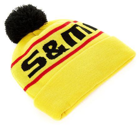S and M Factory Pom Gold Beanie