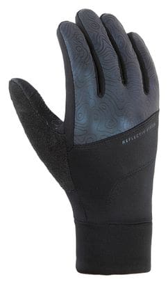 Unisex Long Gloves Cairn Keyrun Touch Black Iridescent