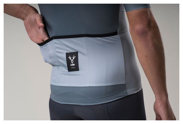 LeBram Glières Maglia a maniche lunghe Blu Grigio