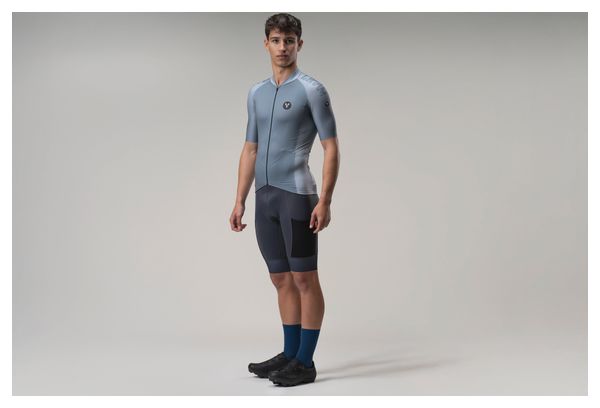 LeBram Glières Maglia a maniche lunghe Blu Grigio