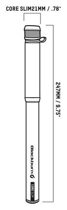 Bomba de mano Blackburn Core Slim Plata