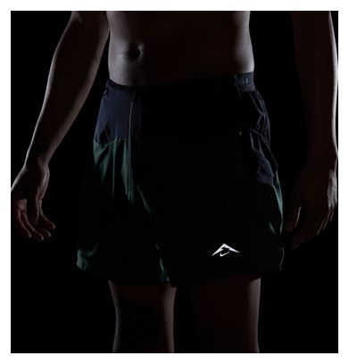Short Nike Trail Second Sunrise 5in Vert/Bleu Homme