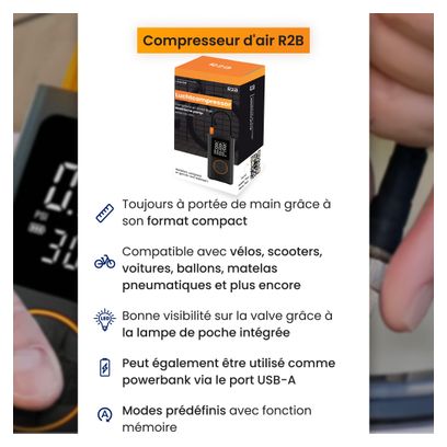 Pompe à vélo électrique