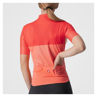 Maillot Castelli Velocissima Rojo / Rosa