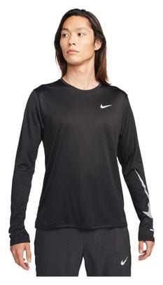 Nike Dri-Fit Miler Run Division Long Sleeve Jersey Black