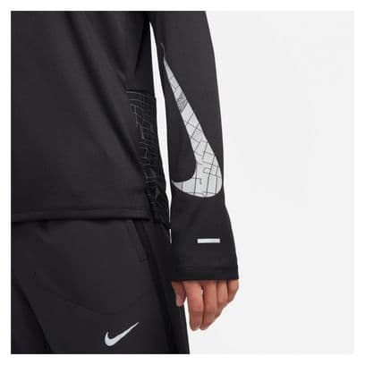 Nike Dri-Fit Miler Run Division Long Sleeve Jersey Black