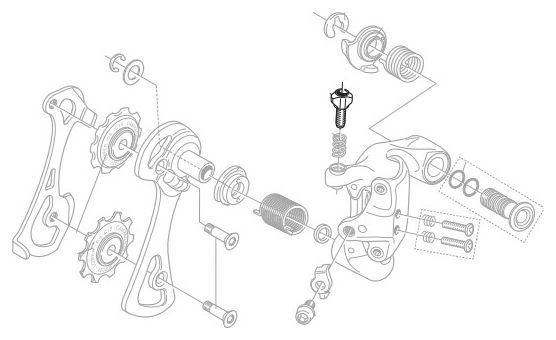 Einstellschraube Campagnolo Schaltwerk Daytona 10V (x5 Einheiten)