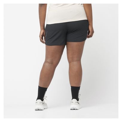 Short Salomon Cross Run 5in Noir Femme