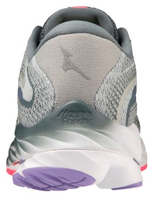 Chaussures de Running Mizuno Femme Wave Rider 27 Gris Rose