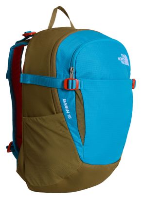 The North Face Basin 15L Hiking Backpack, Green/Blue