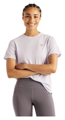 Maglietta da corsa New Balance RC Essential viola da donna