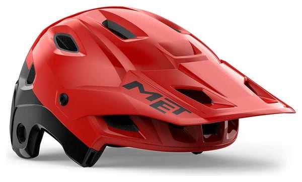 Casco con mentonera desmontable Met Parachute MCR Mips Rojo/Negro
