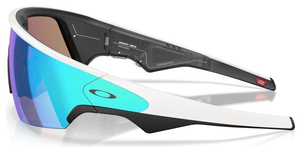 Oakley Meta Vanguard IA Bril - Wit / Prizm Saffier / Ref : OW8001-06