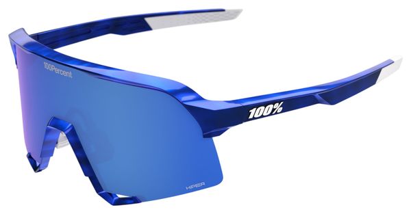 100% S3 RBH Gloss Blue Holographic Sunglasses with HiPER Royal