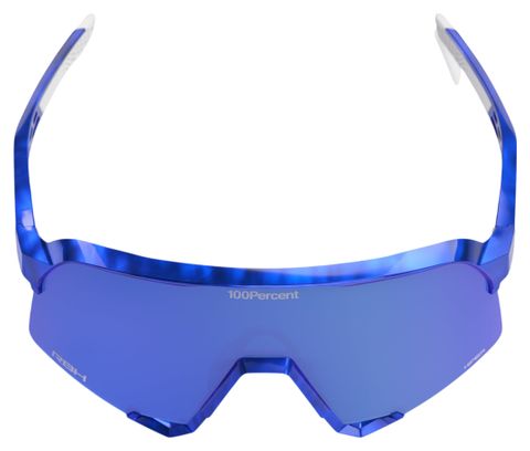 100% S3 RBH Gloss Blue Holographic Sunglasses with HiPER Royal