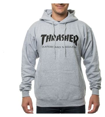 Sweat à Capuche THRASHER SKATE MAG Gris