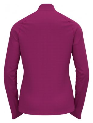 Vrouwen Odlo Besso Roze 1/2 Zip Thermische Fleece
