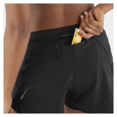 Salomon Cross Run Women's 2-in-1 Shorts Black
