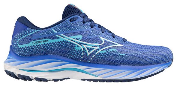 Chaussures de Running Mizuno Femme Wave Rider 27 Bleu