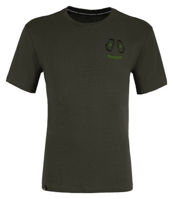 Salewa Lavaredo Hemp Print T-Shirt Dark Green