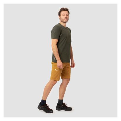 Salewa Lavaredo Hemp Print T-Shirt Dunkelgrün