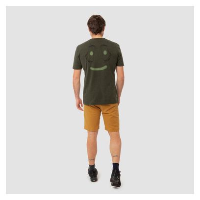 Salewa Lavaredo Hemp Print T-Shirt Dunkelgrün