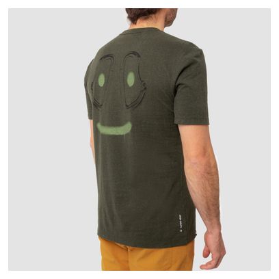 Salewa Lavaredo Hemp Print T-Shirt Dunkelgrün