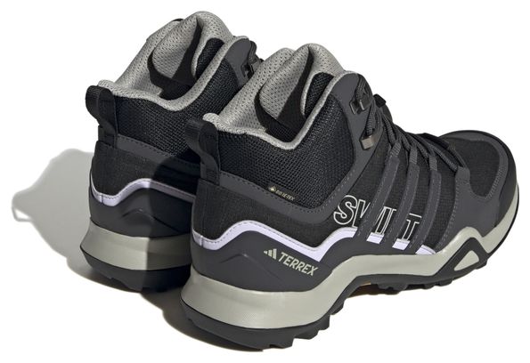 Chaussures de Randonnée Femme adidas Terrex Swift R2 Mid GTX Noir Gris