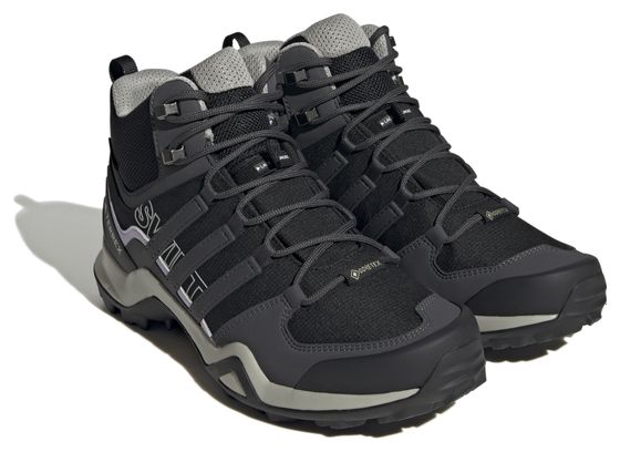 Botas de montaña para mujer adidas Terrex Swift R2 Mid GTX Negro Gris