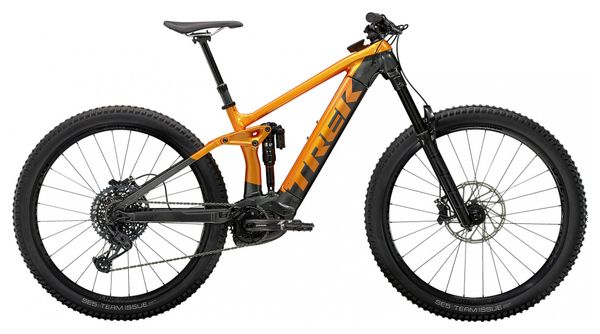 VTT Tout Suspendu Electrique Trek 2021 Rail 9 29'' Sram GX Eagle Factory Orange/Lithium Grey