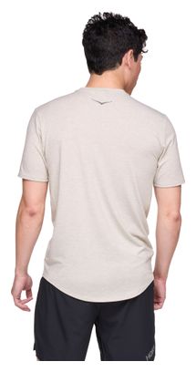 Hoka Essential Beige Homme short sleeve jersey