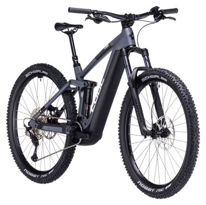 Gereviseerd product - Cube Stereo Hybrid 140 HPC Race 750 Shimano Deore XT 12V 750 Wh 29'' volledig geveerde elektrische MTB Grijs Chroom 2024