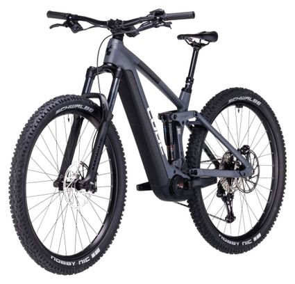 Gereviseerd product - Cube Stereo Hybrid 140 HPC Race 750 Shimano Deore XT 12V 750 Wh 29'' volledig geveerde elektrische MTB Grijs Chroom 2024