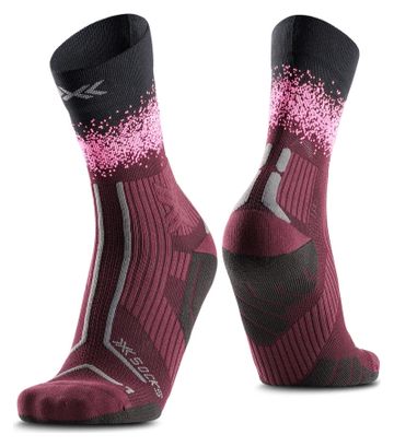X-Socks Trailrun TerraSkin Perform Crew sokken, rood/roze