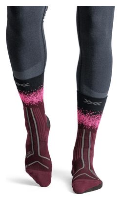 X-Socks Trailrun TerraSkin Perform Crew sokken, rood/roze