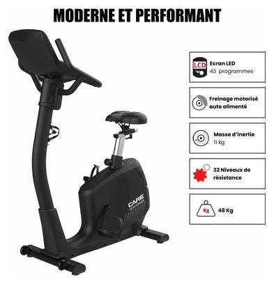 Vélo auto-alimenté - PERFORMER TFT - CARE - ergomètre connecté