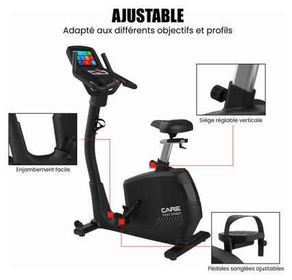 Vélo auto-alimenté - PERFORMER TFT - CARE - ergomètre connecté