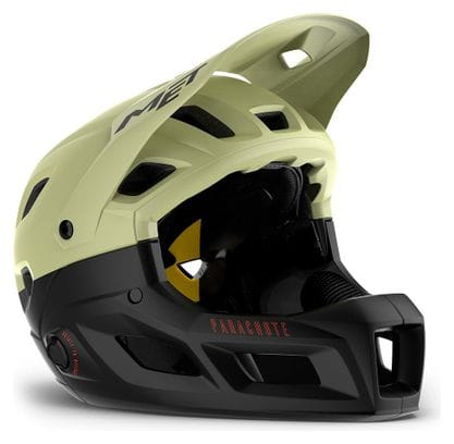 Remove chinguard Helmet Met Parachute MCR Mips Green/Black