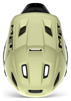 Casque avec Mentonnière Amovible Met Parachute MCR Mips Vert/Noir