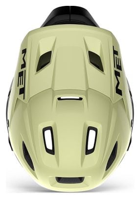 Remove chinguard Helmet Met Parachute MCR Mips Green/Black