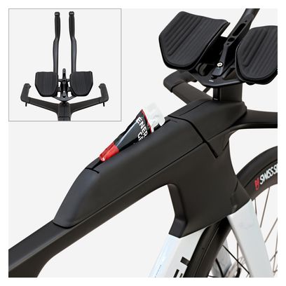 Van Rysel XCR Tri Triathlon Bicicletta Shimano Ultegra Di2 12S 700 mm Bianco Olografico 2025