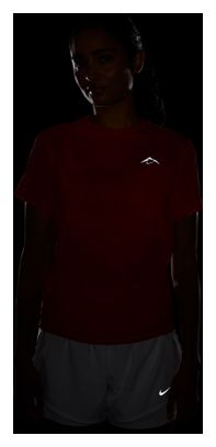 Nike Trail Vrouwen Trui Met Korte Mouwen Rood