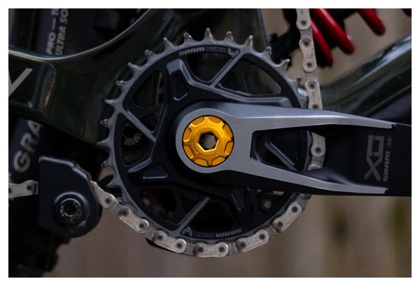 Vis de Pédalier auto-extractrice OAK pour Sram DUB M18/M30 Or