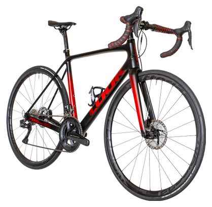 Produit Reconditionné - Vélo de Route Look 785 Huez Shimano Ultégra DI2 11V Black Red Glossy/Mat 2020 M