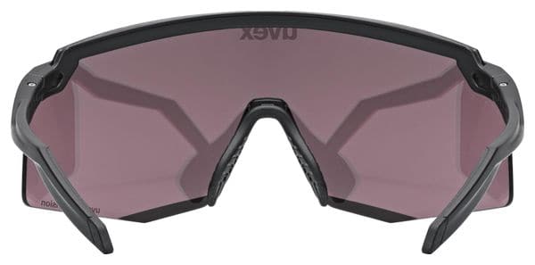 Uvex Pace Stage CV Glasses Black/Mirror Pink lenses