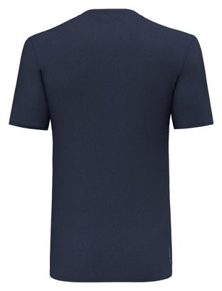 Camiseta de manga corta Salewa Solidlogo Azul marino
