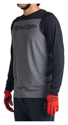 Troy Lee Designs Skyline Signature Grey/Black long-sleeve jersey