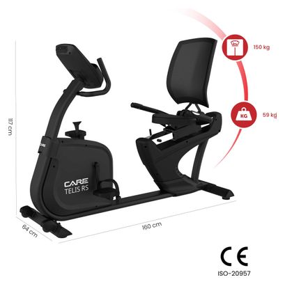 Vélo semi allongé auto-alimenté - TELIS RS - ergomètre connecté