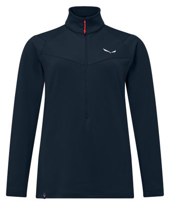 Salewa Puez Cammino Polarlite 1/2-Zip-Fleecejacke für Damen, blau